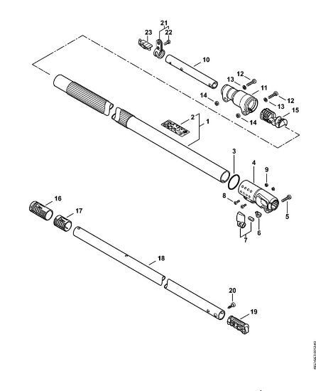 Podadoras de altura con acumulador (HTA) HTA 85 Vástago de la marca Stihl
