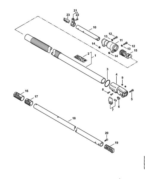 Podadoras de altura con acumulador (HTA) HTA 85 Vástago de la marca Stihl