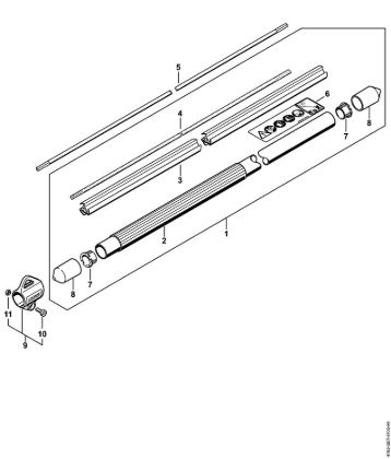 Podadoras en altura (HT) HT 100 Vástago de la marca Stihl