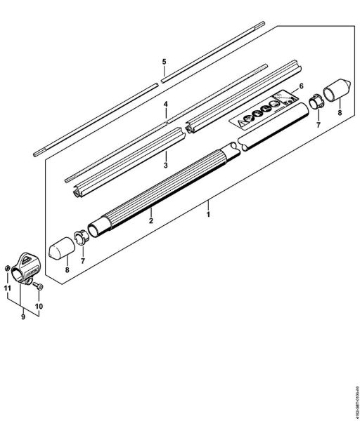 Podadoras en altura (HT) HT 100 Vástago de la marca Stihl