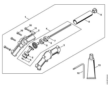 Podadoras en altura (HT) HT 101 Caja reductora angular de la marca Stihl