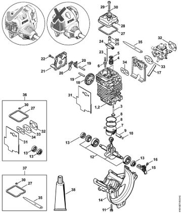 Podadoras en altura (HT) HT 130 Piezas motrices í˜ 43 mm de la marca Stihl