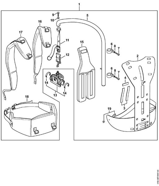 Podadoras en altura (HT) HT 130 Sistema de porte RTS de la marca Stihl