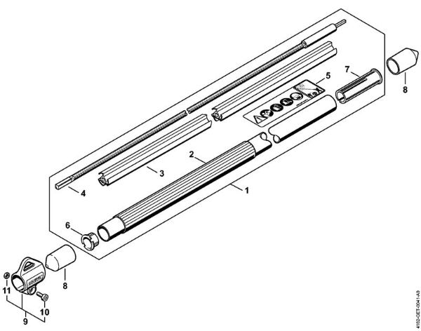 Podadoras en altura (HT) HT 130 Vástago HT 130 de la marca Stihl