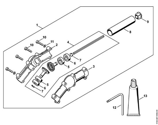 Podadoras en altura (HT) HT 131 Caja reductora angular de la marca Stihl