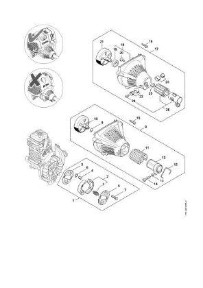 Imagen de Embrague, Carcasa del ventilador HT 131