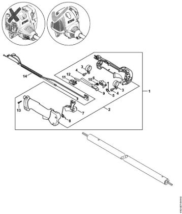 Podadoras en altura (HT) HT 131 Empuóadura   5 08 571 577 de la marca Stihl