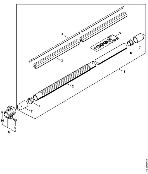 Podadoras en altura (HT) HT 134 Vástago de la marca Stihl