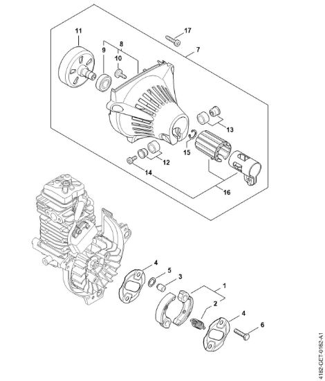 Imagen de Embrague, Carcasa del ventilador HT 135