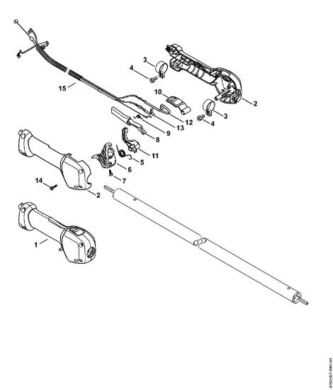 Podadoras en altura (HT) HT 135 Empuóadura de la marca Stihl