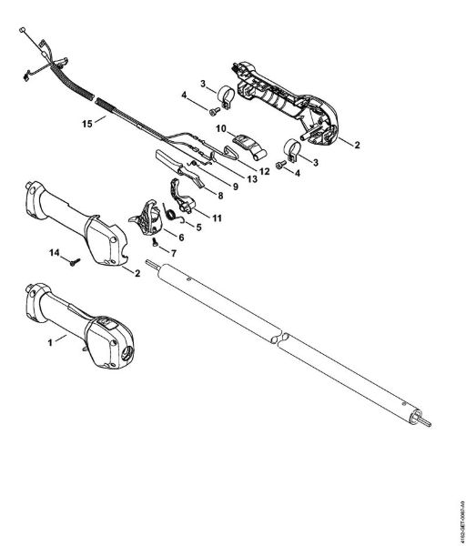 Podadoras en altura (HT) HT 135 Empuóadura de la marca Stihl