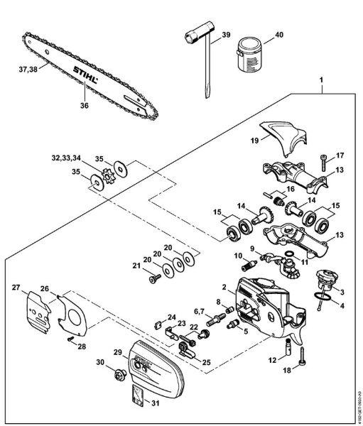 Podadoras en altura (HT) HT 56 C-E Caja reductora de la marca Stihl
