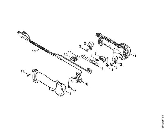 Podadoras en altura (HT) HT 70 Empuóadura de la marca Stihl