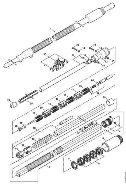 Podadoras en altura (HT) HT 75 Vástago HT 75 de la marca Stihl