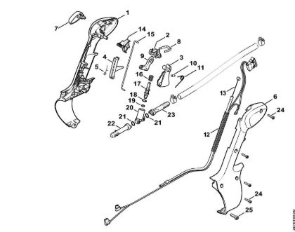 Atomizadores (SR) SR 200-D Empuóadura de mando de la marca Stihl