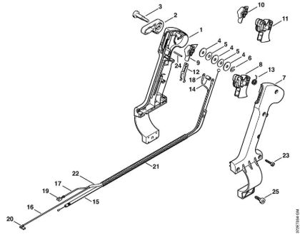 Atomizadores (SR) SR 420 Empuóadura de mando de la marca Stihl