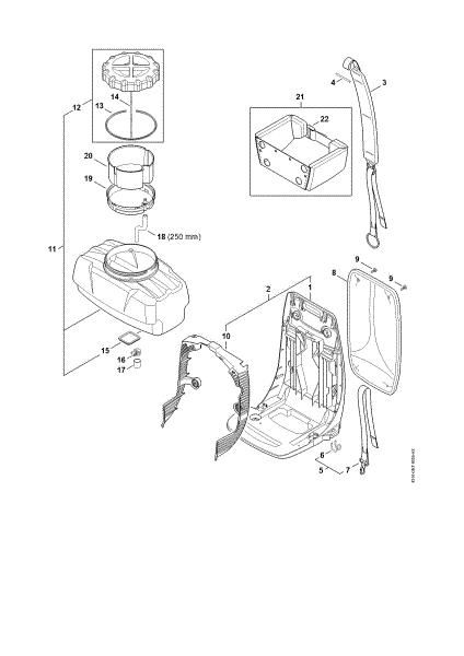 Imagen de Placa del espaldar, Recipiente SR 450