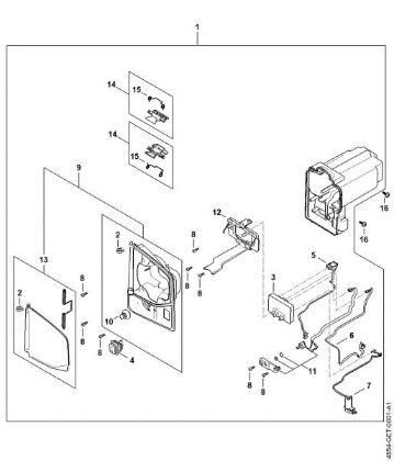 Imagen de Cavidad para el acumulador, Mádulo electránico SGA 85