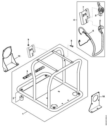 Pulverizadores de mochila (SG) SG 230 Bastidor de porte, Palanca del acelerador de la marca Stihl