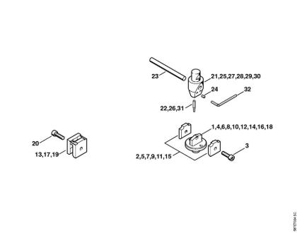 NG 3 NG 3 Matriz, Cabeza de expresión de la marca Stihl
