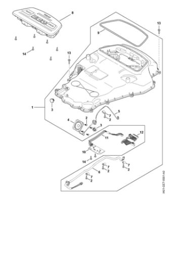 Imagen de B - Parte superior de carcasa iMOW 5.0
