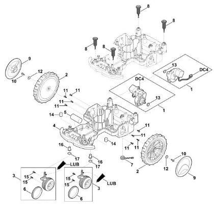 Imagen de C - Parte inferior carcasa, chasis RMI 422.0 PC