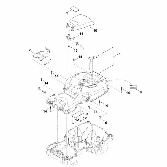 Imagen de B - Parte superior de carcasa RMI 522.0 C