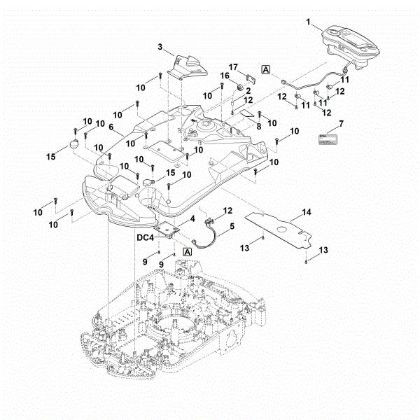 Imagen de B - Parte superior de carcasa RMI 632.1 PC