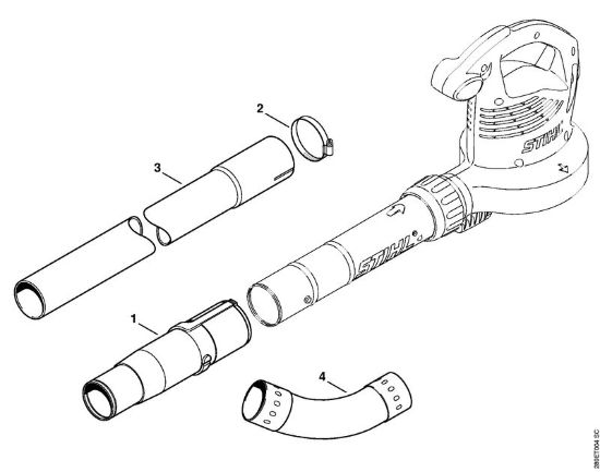 Aspiradores trituradores eléctricos (SHE) SHE 81 Limpiador de canalones de la marca Stihl