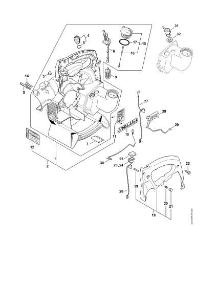 Imagen de Carcasa del ventilador interior SH 55 SH 55 C Z KAT