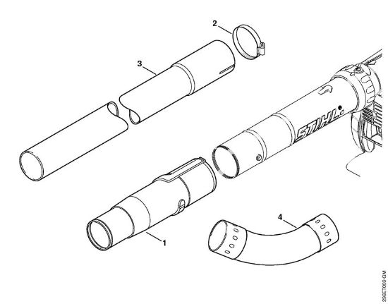 Picadoras de aspiración (SH) SH 56 C-E D Limpiador de canalones de la marca Stihl