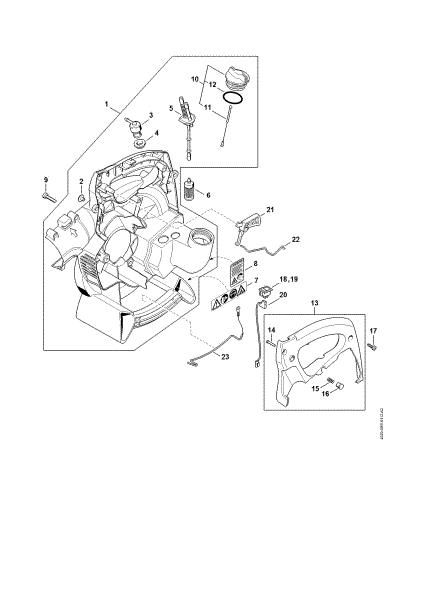 Imagen de Carcasa del ventilador interior (45.2001) BG 55 C Z KAT