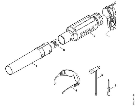 Sopladores (BG, BR) BG 66 C-E D Boquilla, Accesorí­es extra de la marca Stihl