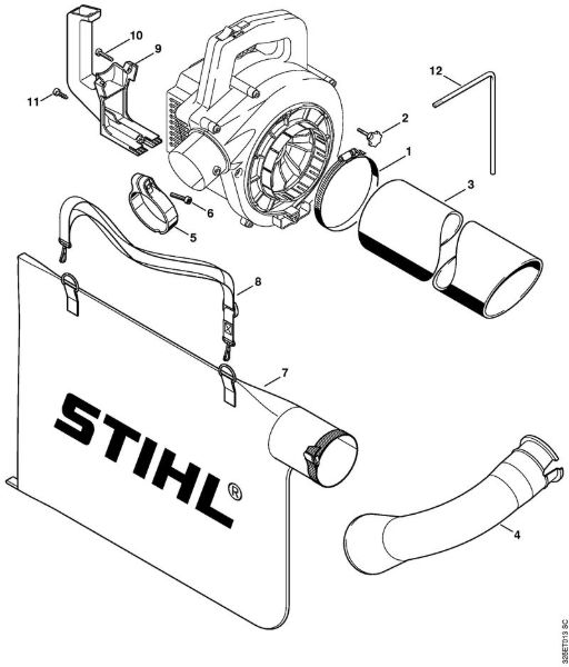 Sopladores (BG, BR) BG 75 Dispositivo de aspiración de la marca Stihl