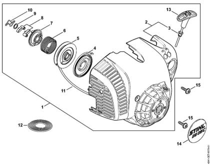 Sopladores (BG, BR) BG 86 C-E D Mecanismo de arranque ErgoStart de la marca Stihl