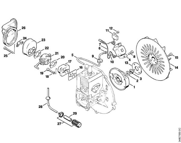 Sopladores (BG, BR) BR 106 Sistema de encendido de la marca Stihl