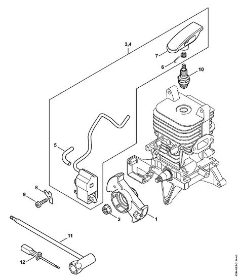 Sopladores (BG, BR) BR 350 Sistema de encendido de la marca Stihl