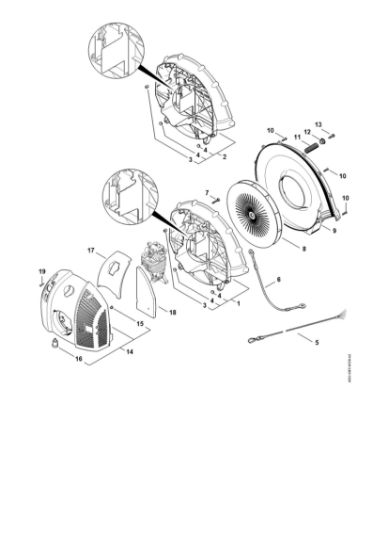Imagen de Carcasa del ventilador, Cubierta BR 500