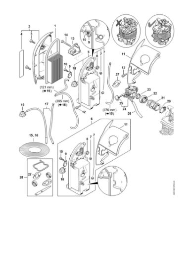 Imagen de Filtro de aire, codo BR 550