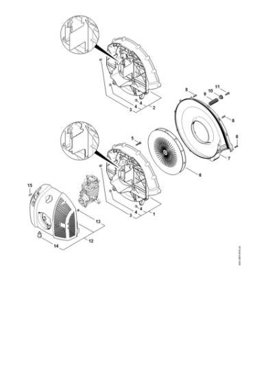 Imagen de Carcasa del ventilador, Cubierta BR 700