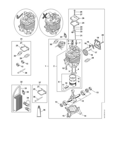 Imagen de Piezas motrices BR 700
