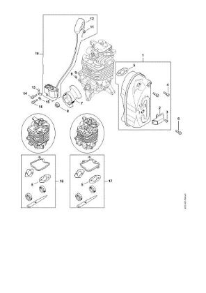 Imagen de Silenciador, Sistema de encendido BR 700