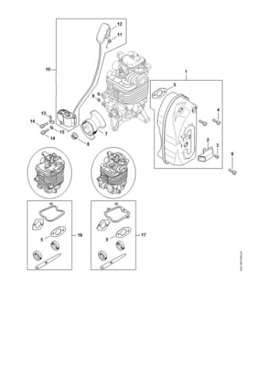 Imagen de Silenciador, Sistema de encendido BR 700