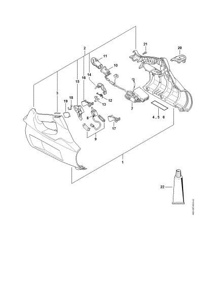 Imagen de Carcasa de la empuáadura, Mádulo electránico BGA 100