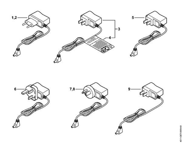 Sopladores de baterí­a (BGA) BGA 45 Cable de carga de la marca Stihl