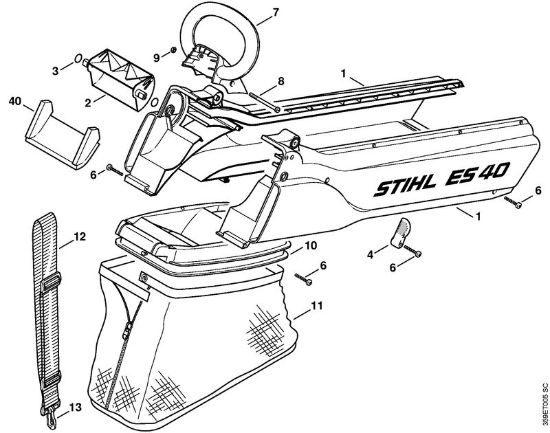 ES 40 ES 40 Conducción de aire de la marca Stihl