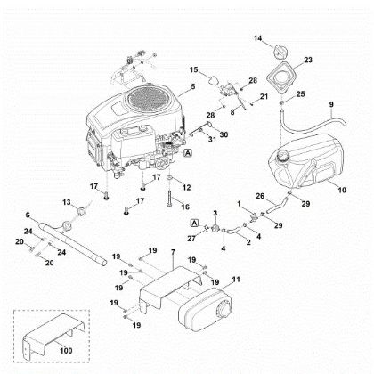Imagen de G - Motor, depásito RT 4082.0
