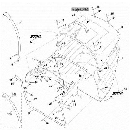 Imagen de M - Saco recogedor de hierba RT 4082.0