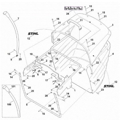 Imagen de M - Saco recogedor de hierba RT 4082.1