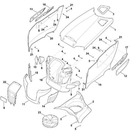 Imagen de D - Capá del motor RT 4097.0 SX
